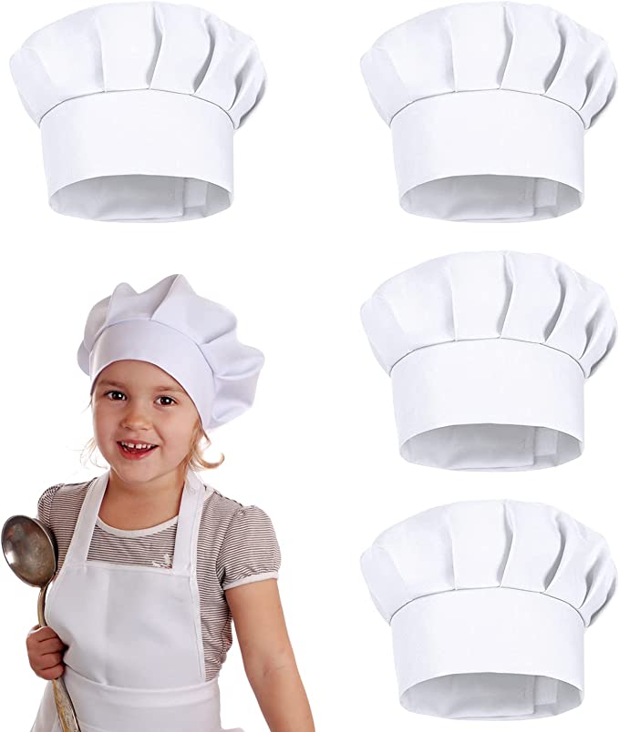 4er-Set Weiße Party-Kochmützen – Kids Outdoor Kitchen Accessories Bewertung und Preis